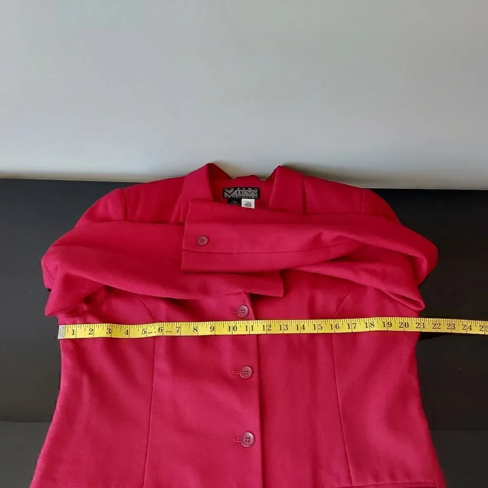 Norton McNaughton View Wool Jacket/Blazer Sz 12 Red